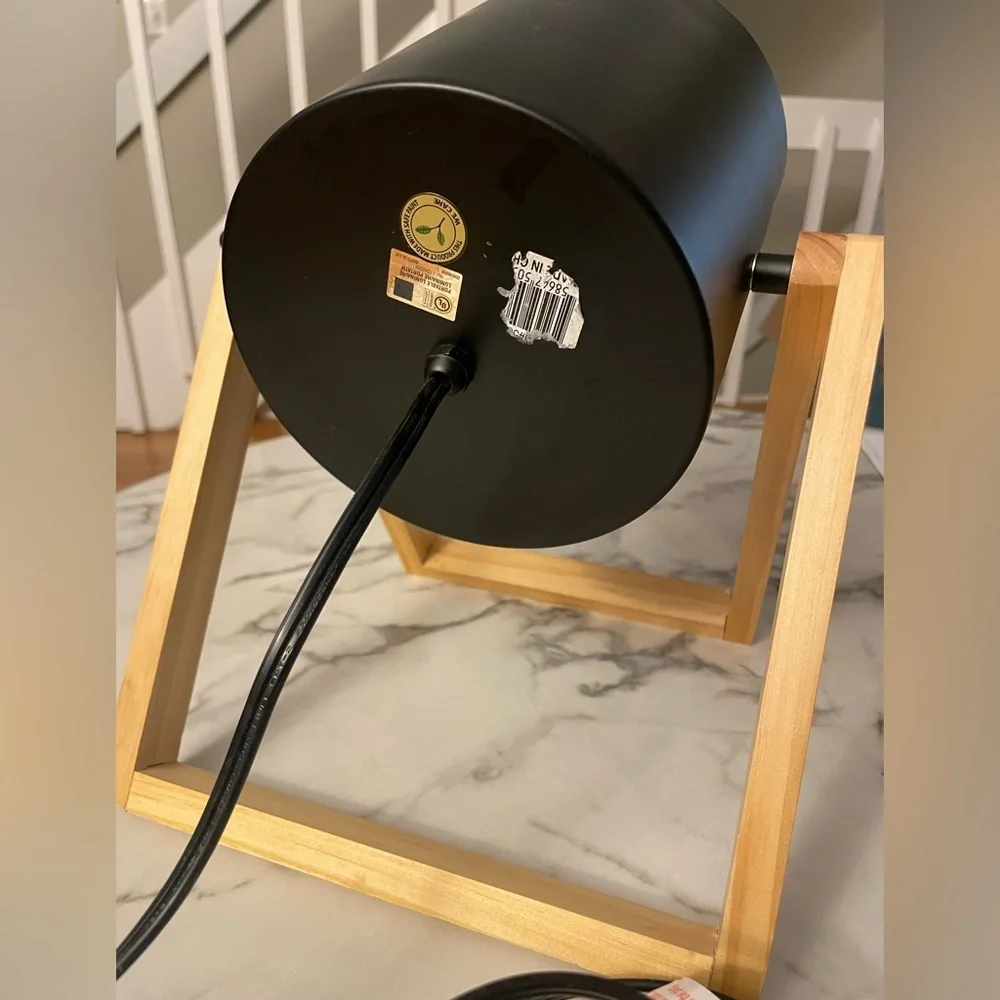Modern Black and Tan Table Lamp